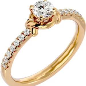 Shimmering Solitaire Sterling Silver 925 Yellow Gold Rhodium Plated Cubic Zirconia Silver ring