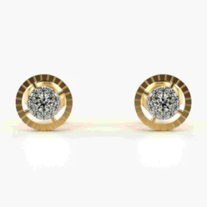 YELLOW Yellow Gold 9kt Lab Grown Diamond Stud Ear rings